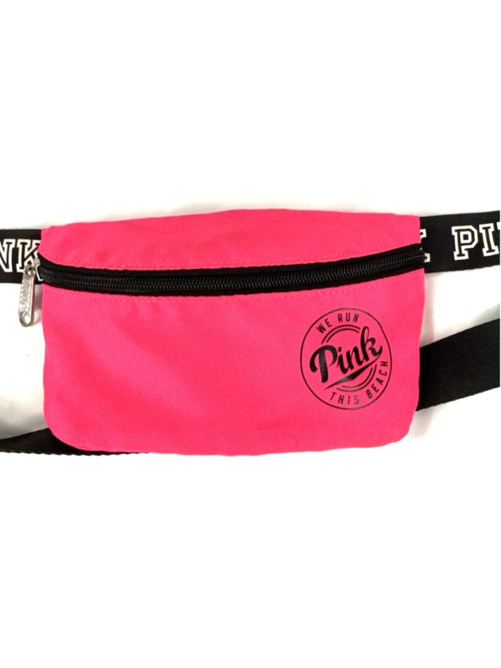Pink by Victorias Secret Pink Fanny Pack We Run This Beach VS Waist Bag
